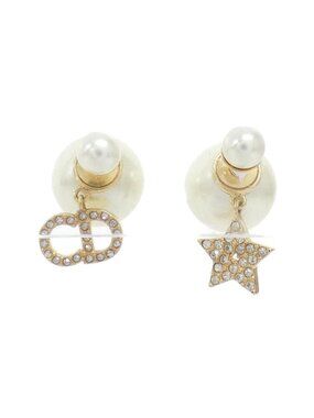 Dior Tribal Earrings Gold